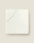 Angel Luxe Ivory fitted sheet folded