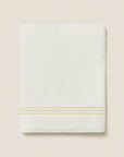 Tre Righe Ivory/Beige Bath Sheet folded