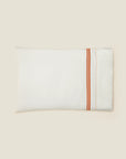 Tre Righe Ivory/orange single pillowcase