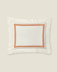 Tre Righe Ivory/orange standard sham