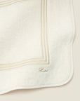 Tre Righe Ivory/beige tub mat corner details