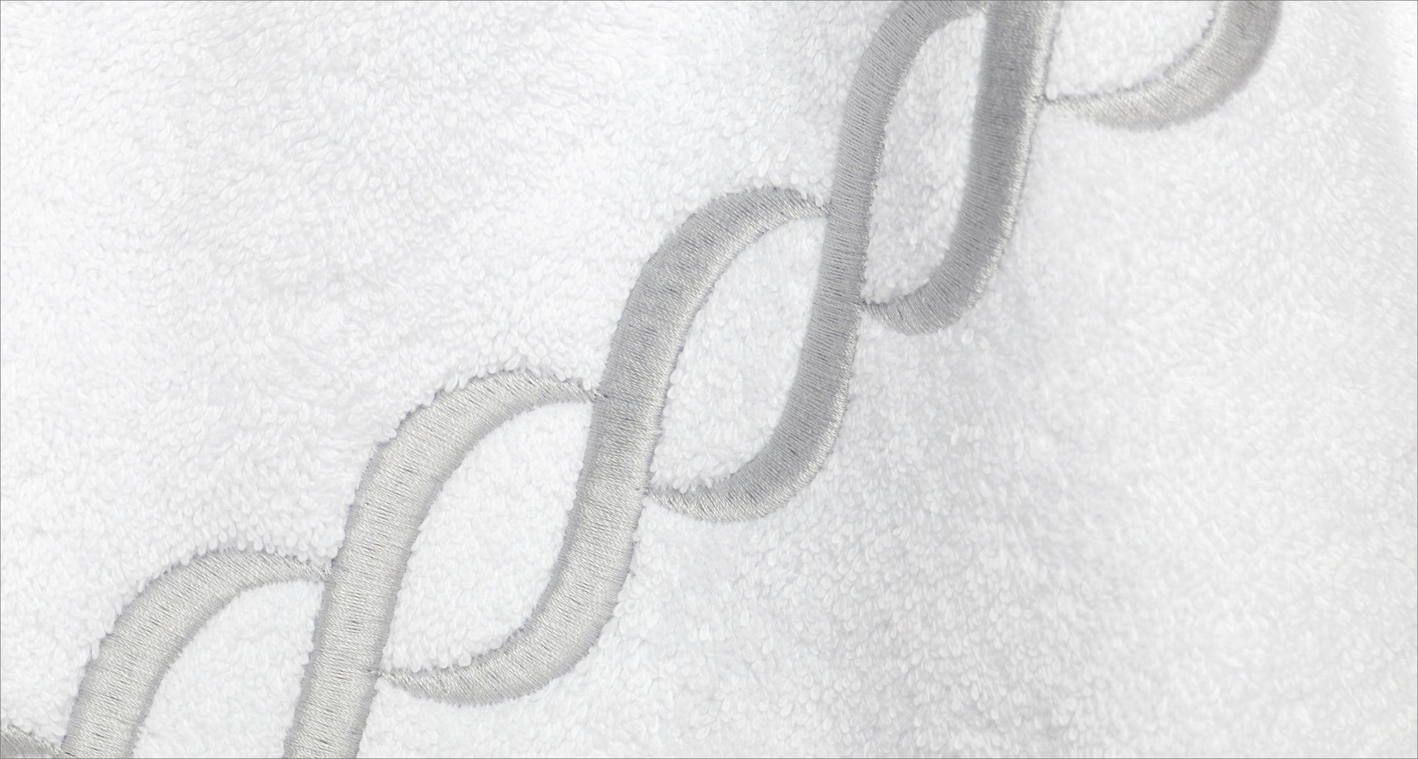 Treccia moderno towel white/sterling texture