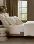 Raso Rigato bed side angle beige