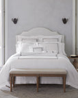 Tre Righe white/charcoal bed