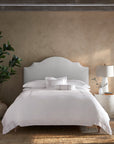 Treccia Moderno bed in white/sterling