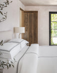 Tre Righe Ombre white/charcoal bed side angle