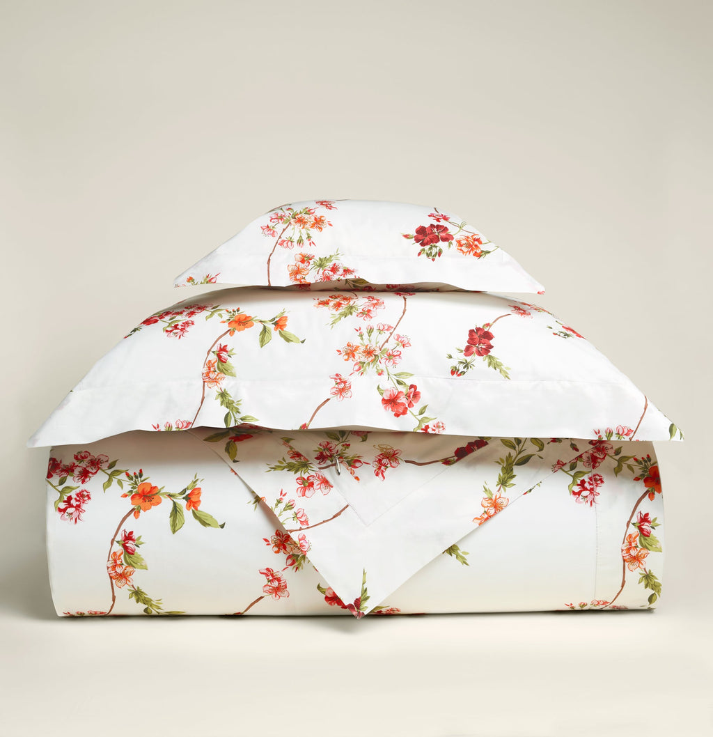 Fresia Duvet Cover Luxury Floral Duvet Cover Pratesi