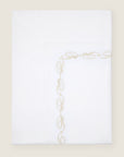 Icona flat sheet folded in white/beige