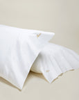 Icona pillowcase pair in white/white