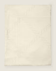 Beige Ori Treccia flat sheet folded