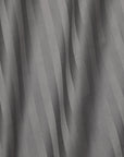 Raso Rigato flat sheet in charcoal texture