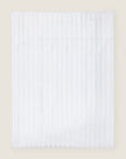 Raso Rigato flat sheet in white folded