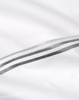 Tre Righe Ombre white/charcoal pillowcase texture