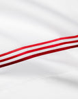 Tre Righe Ombre white/scarlet pillowcase texture