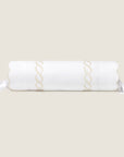 Treccia white/beige neckroll sham