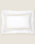 Treccia white/beige standard sham