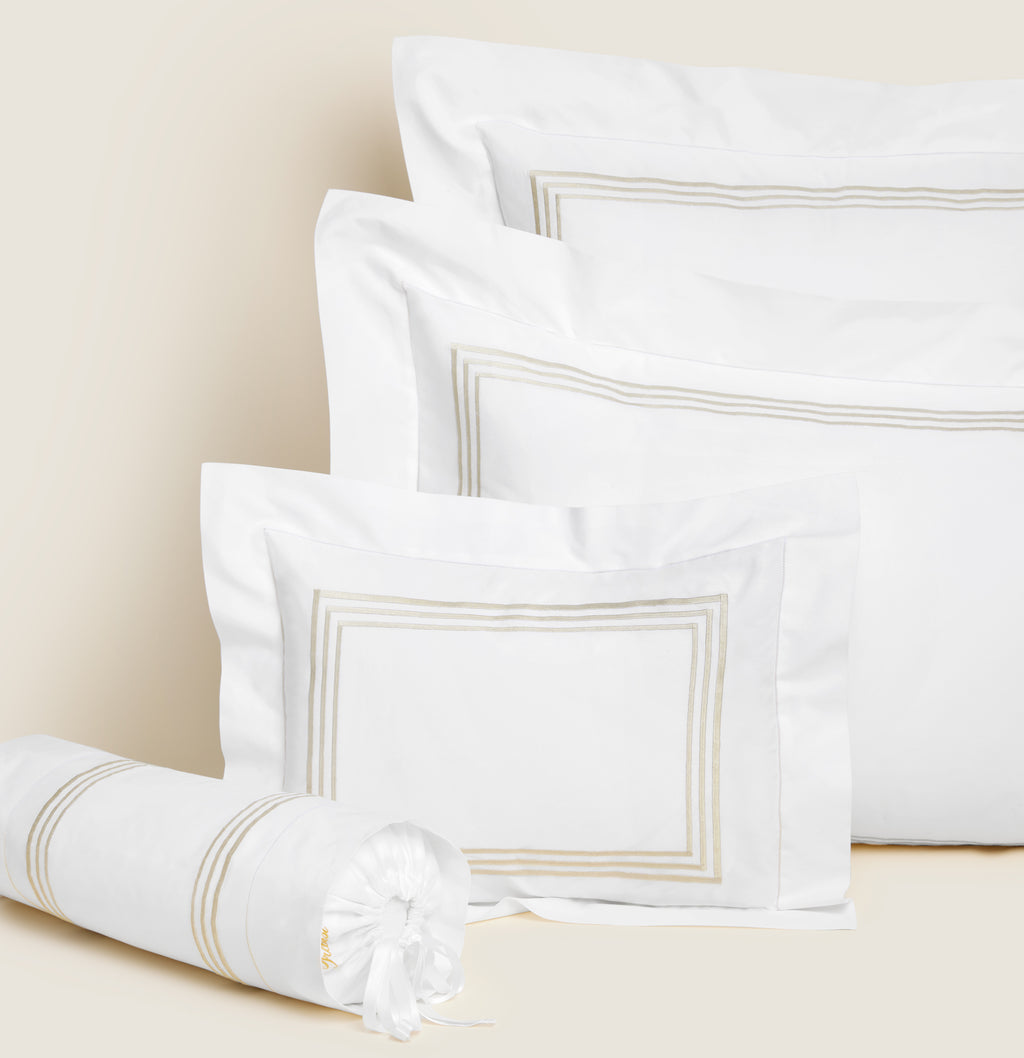 Tre Righe Sham | Luxury Italian Bedding | Pratesi