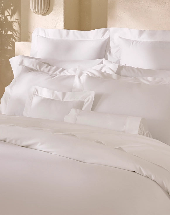 Angel Luxe whiye shams and pillowcase