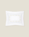 Icona boudoir sham in white/beige
