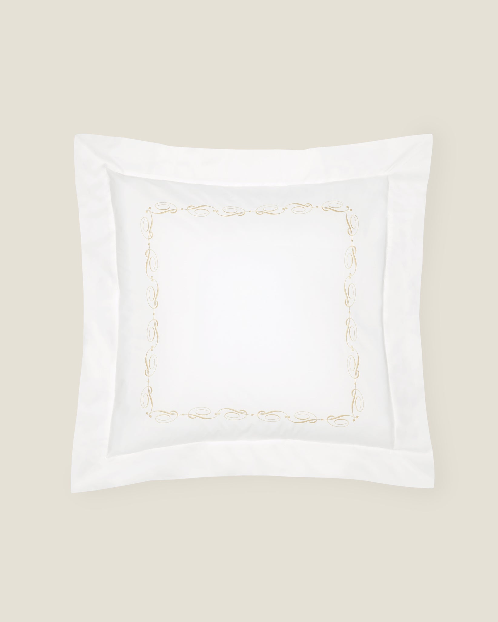 Icona euro sham white/beige