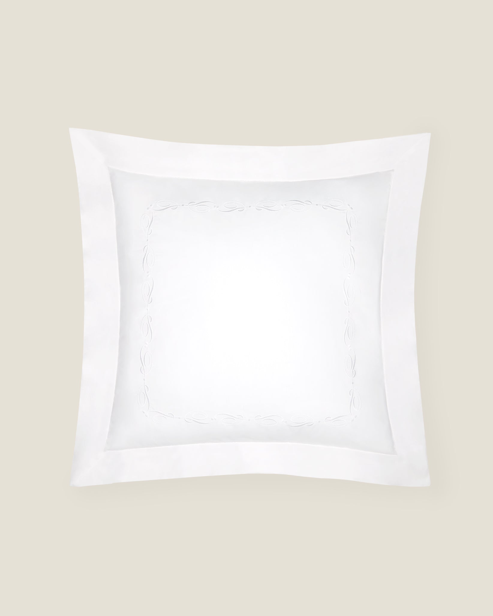 Icona euro sham in white/white