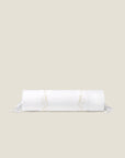 Icona neckroll sham in white/beige