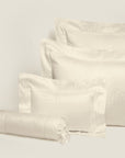 Ori Treccia queen, standard, boudoir and neckroll sham in beige