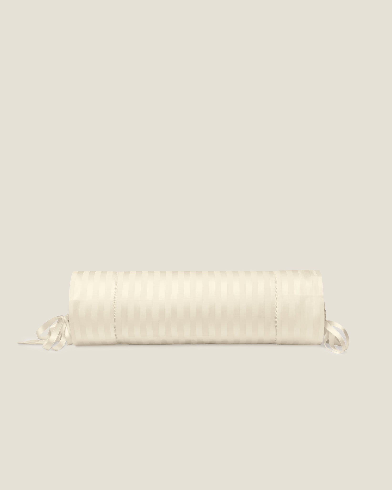 Raso Rigato neckroll sham in beige