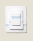 Tre Righe White/Light Blue Bath Set