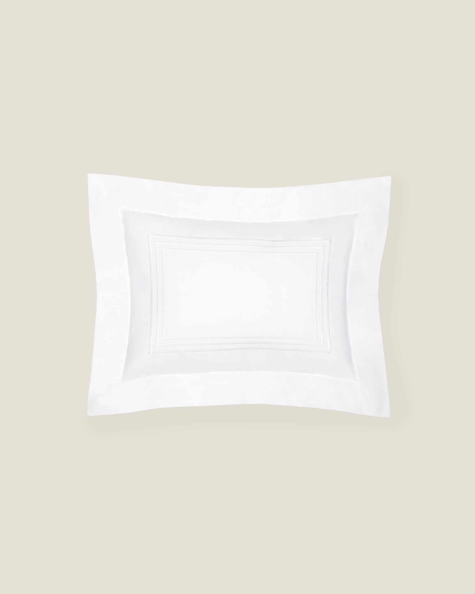 Tre Righe white/white boudoir sham