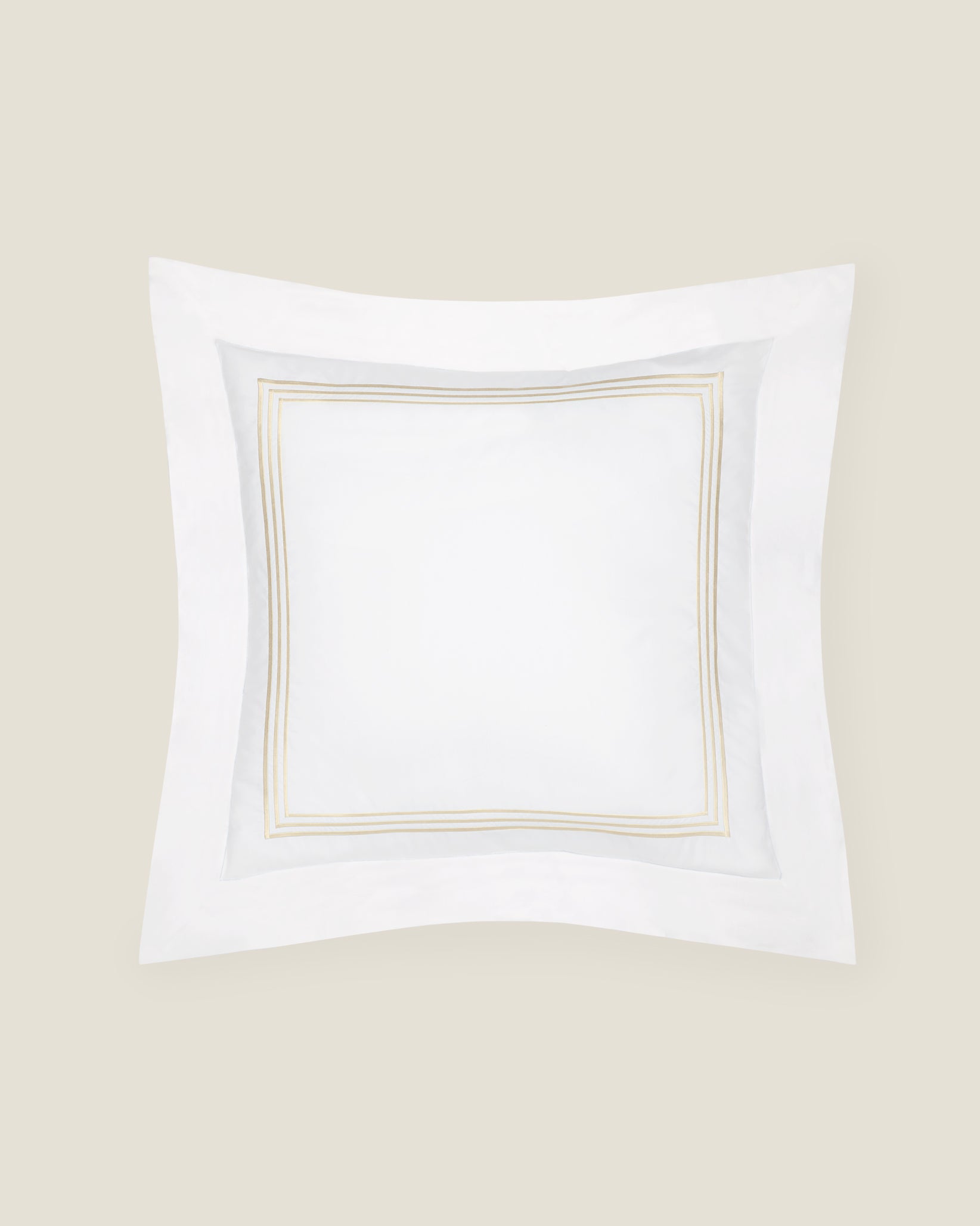 Tre Righe Euro sham white/beige