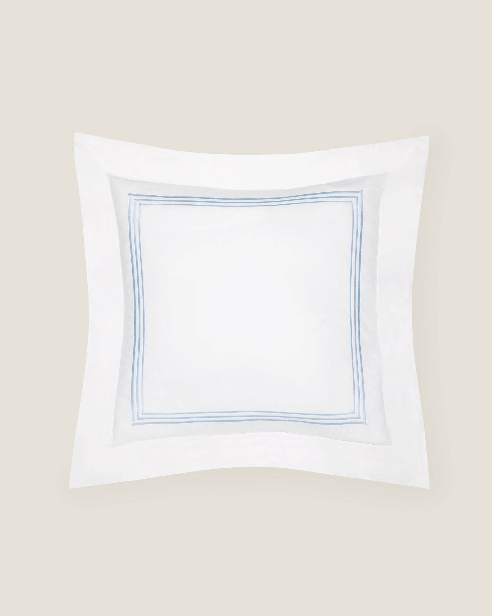 Tre Righe euro sham white/light blue