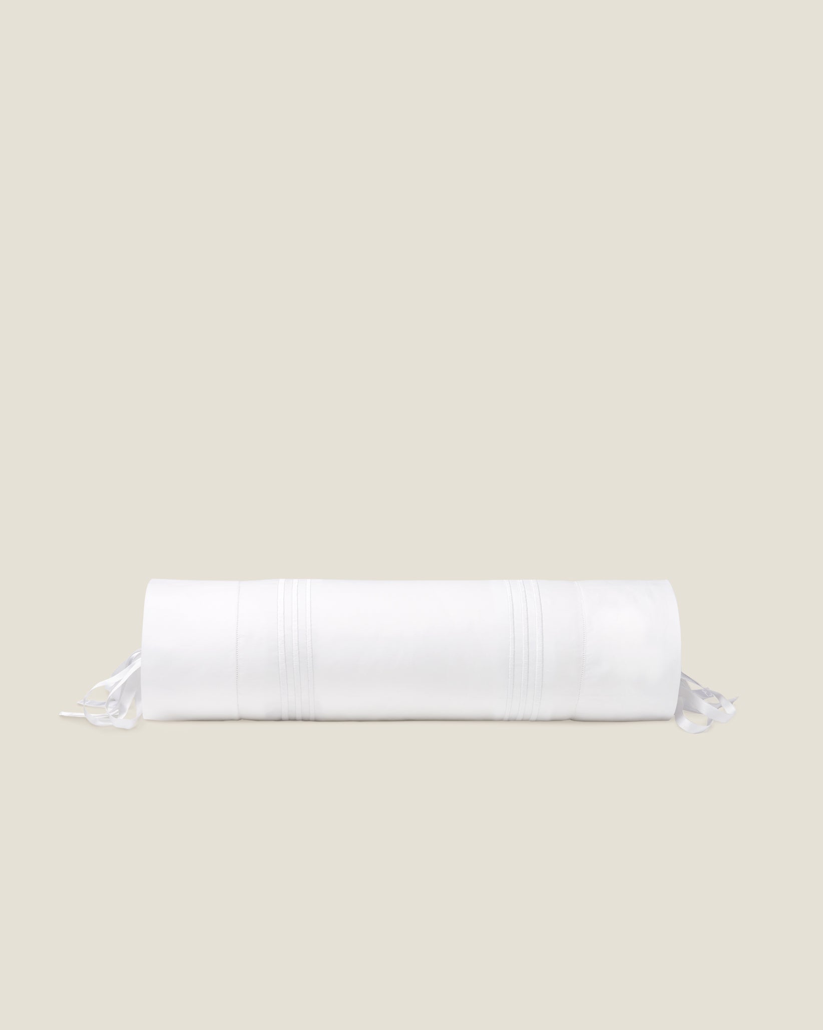 Tre Righe neckroll sham white/white