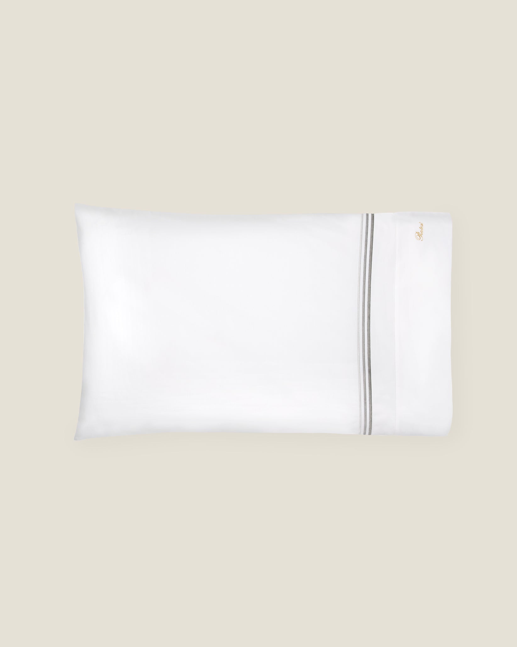 Tre Righe pillowcase white/charcoal