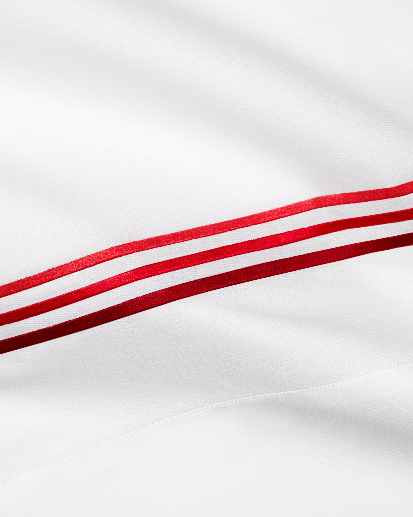 Tre Righe Ombre white/scarlet texture