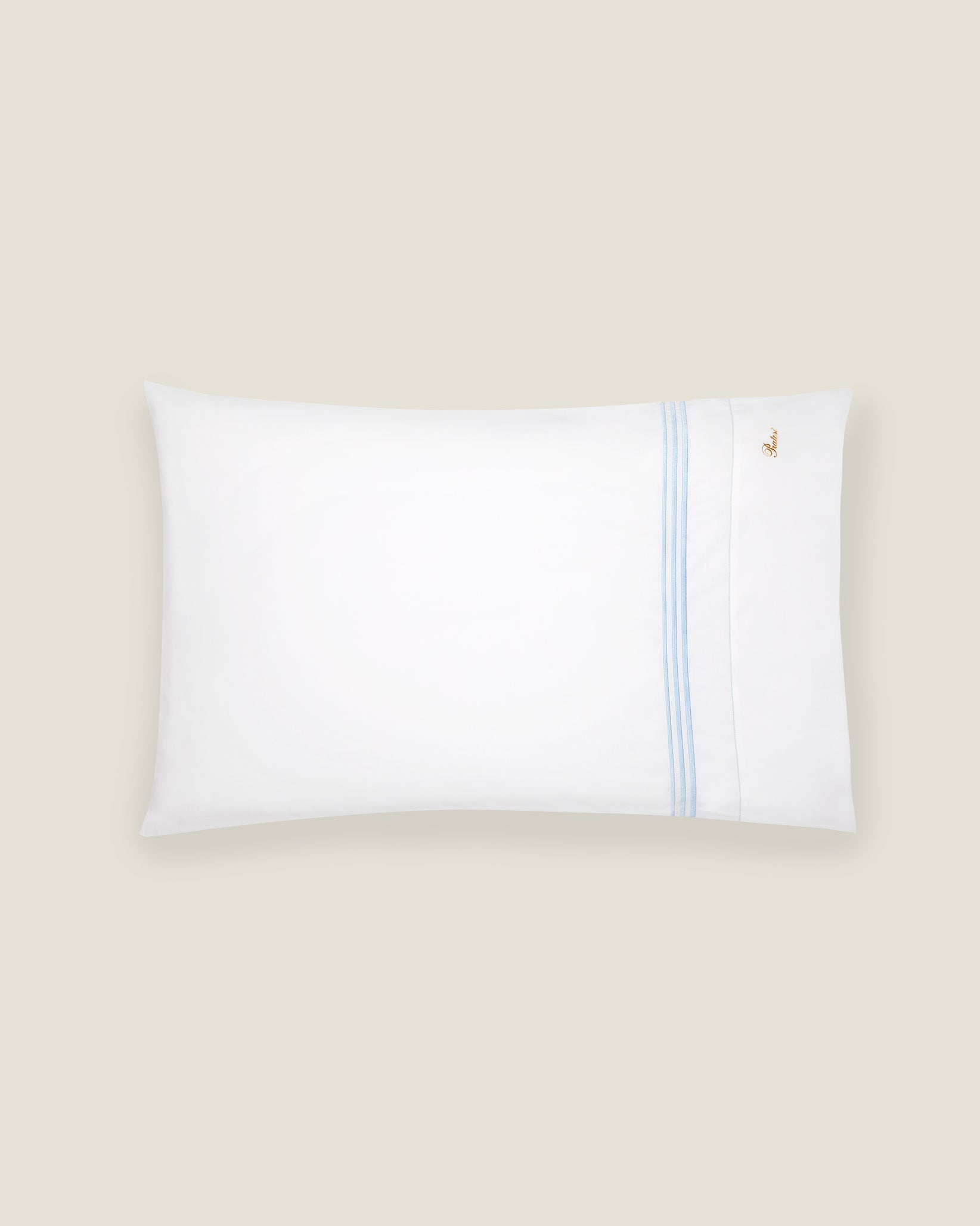 Tre Righe Pillowcase in white/medium blue