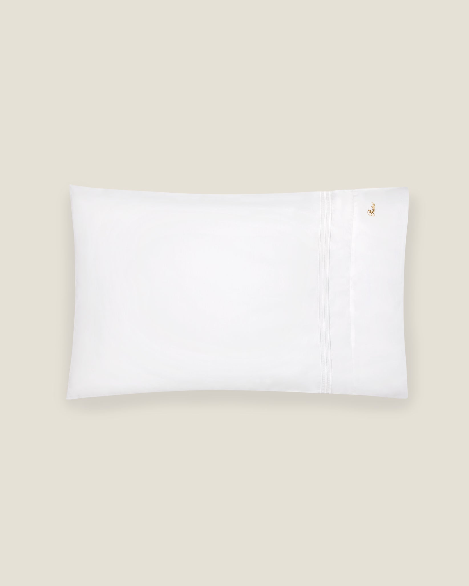 Tre Righe Pillowcase in white/white