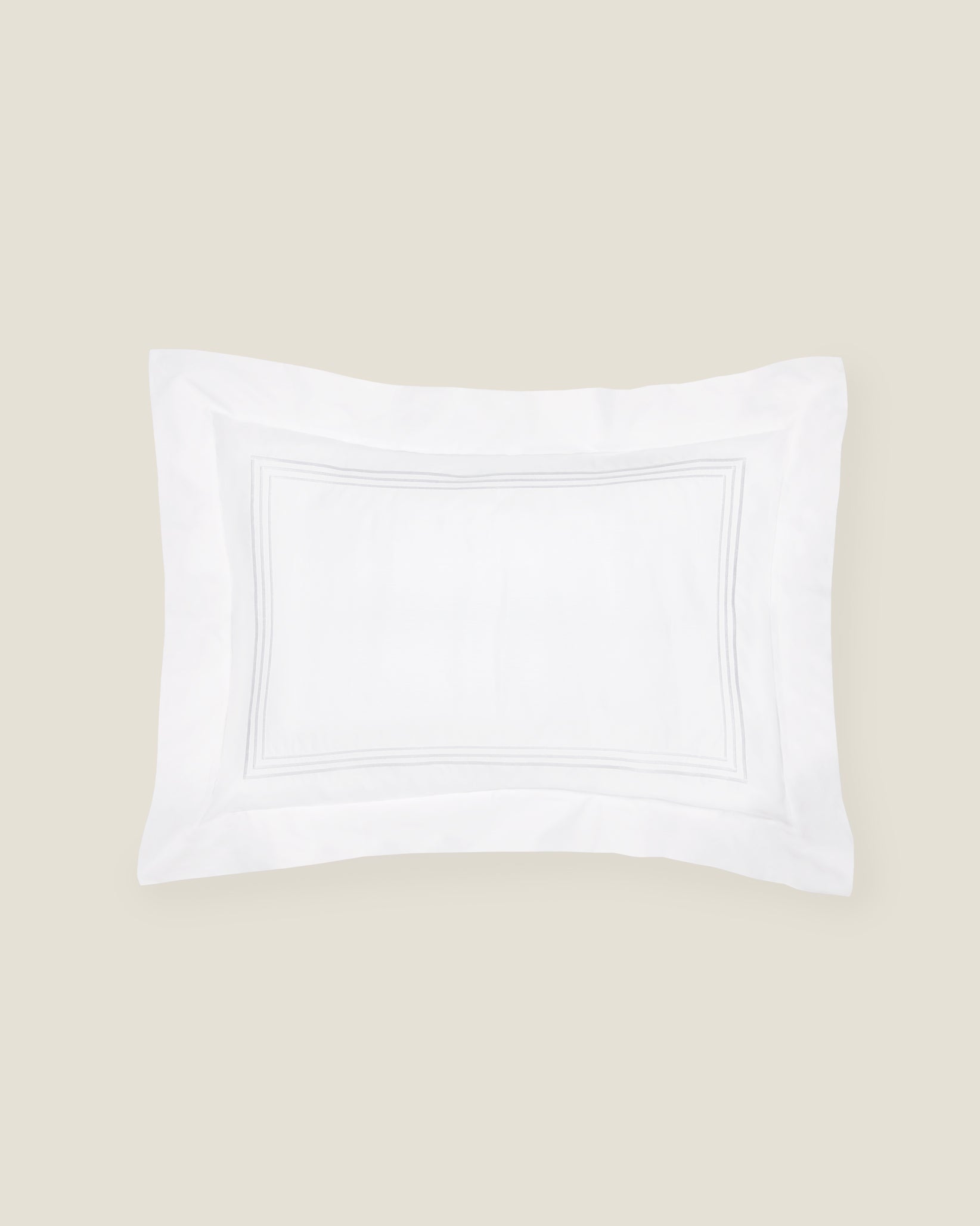 Tre Righe standard sham white/white