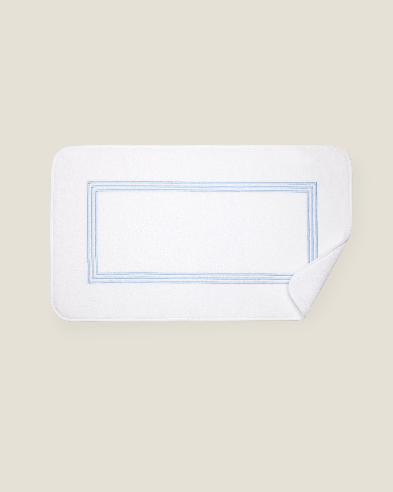 Tre Righe tub mat white/light blue