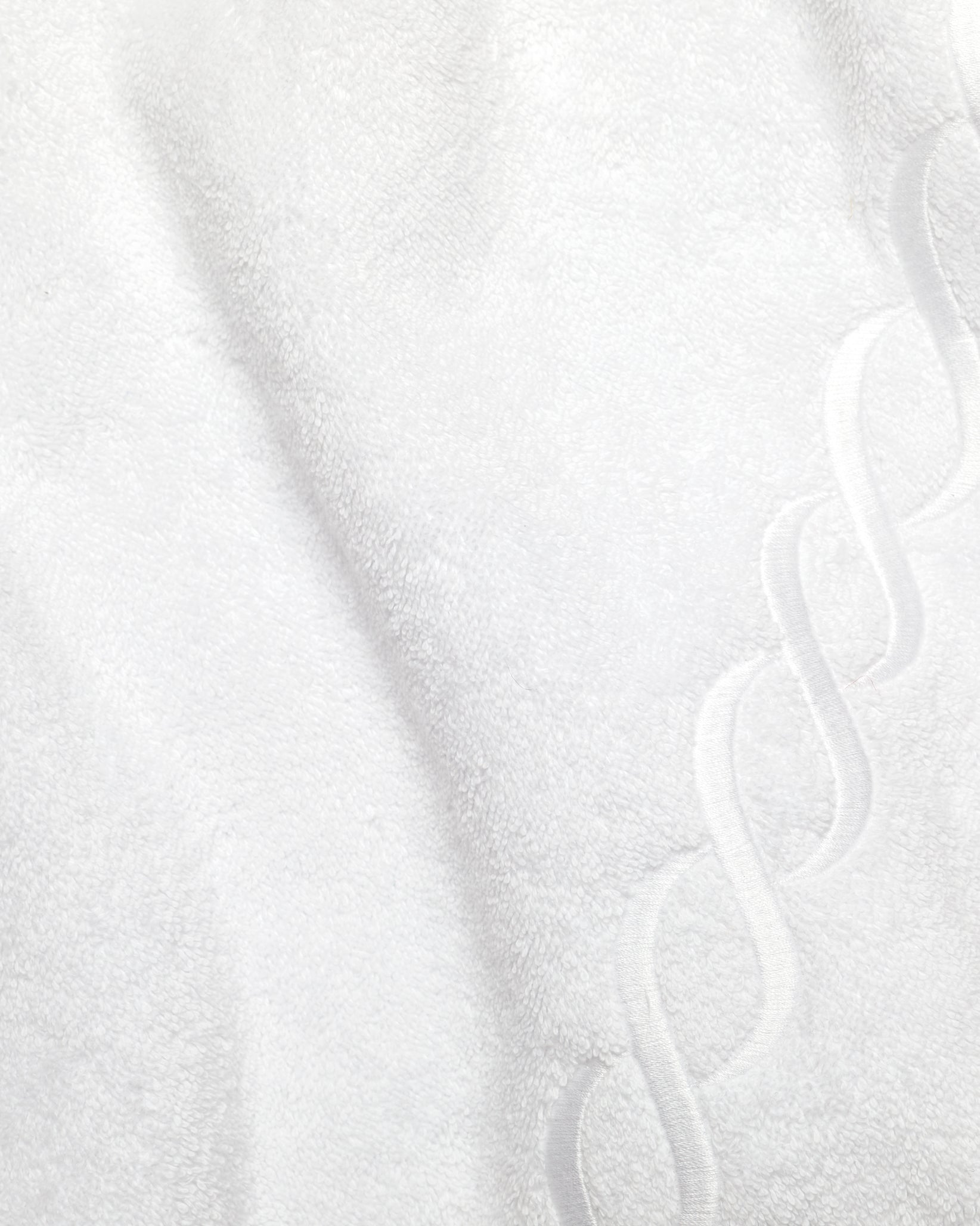 Treccia white/white  bath towels texture