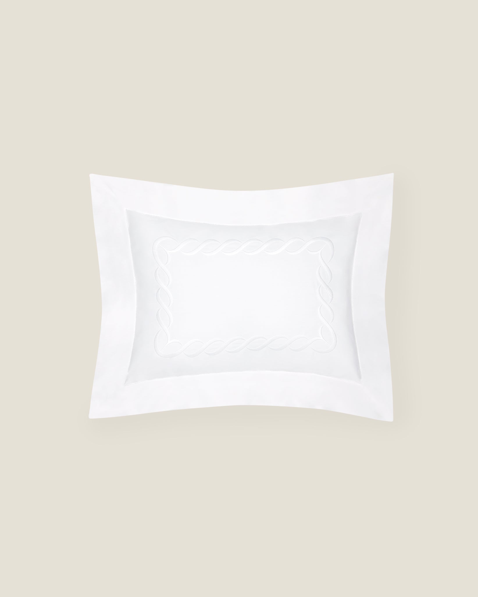 Treccia Moderno white/white boudoir sham