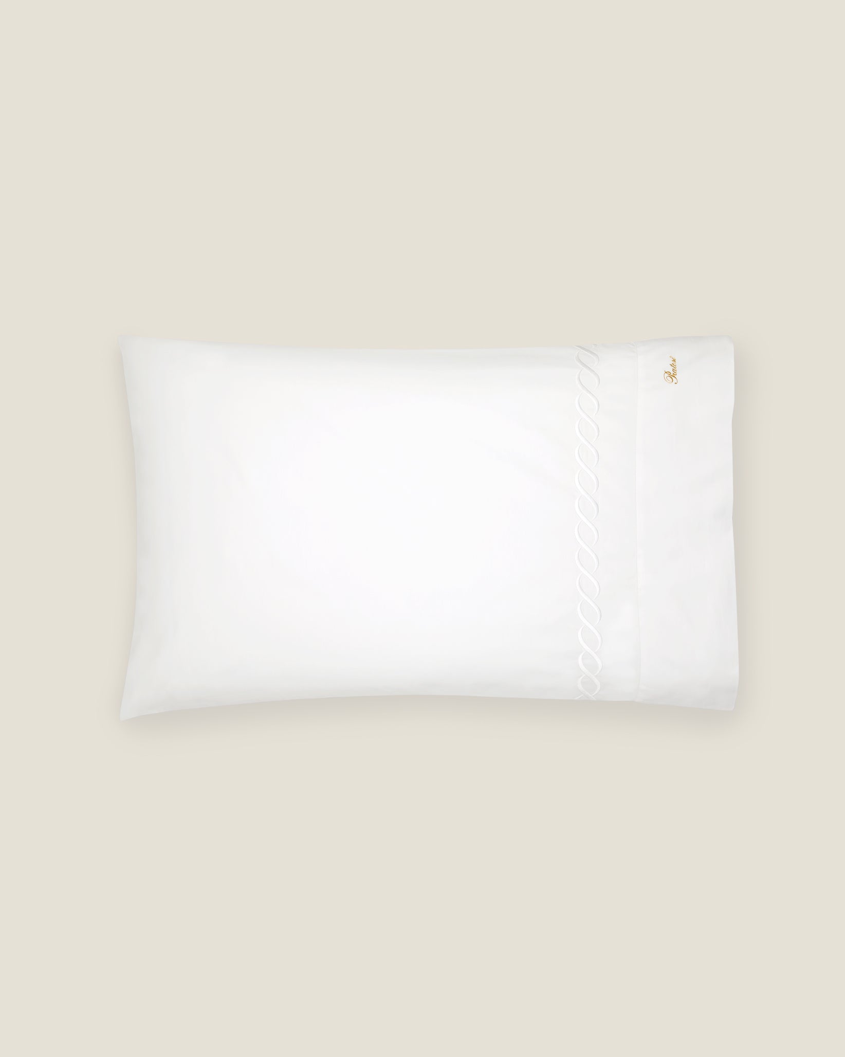 Treccia Moderno pillowcase white/white
