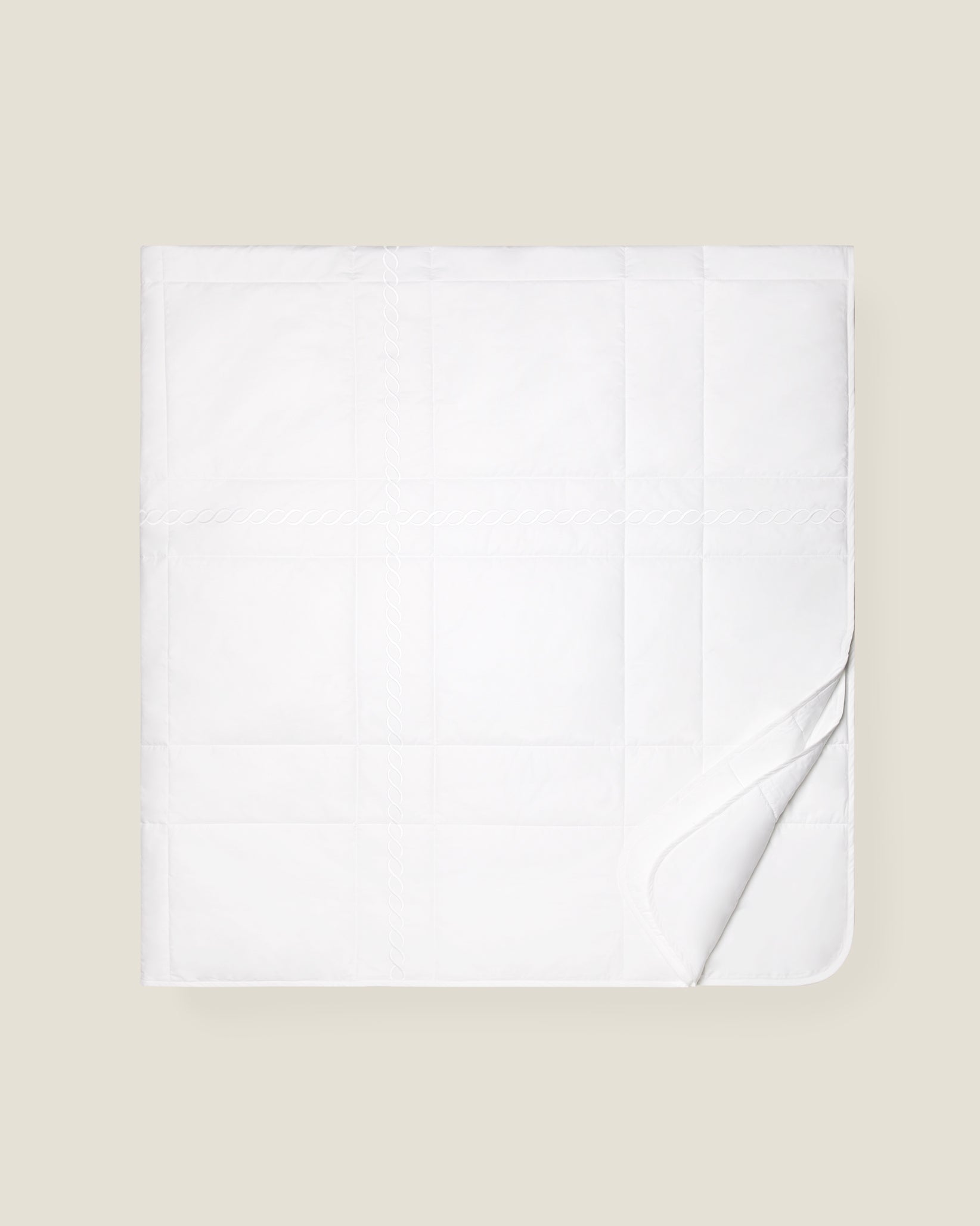 Treccia white/white quiltino