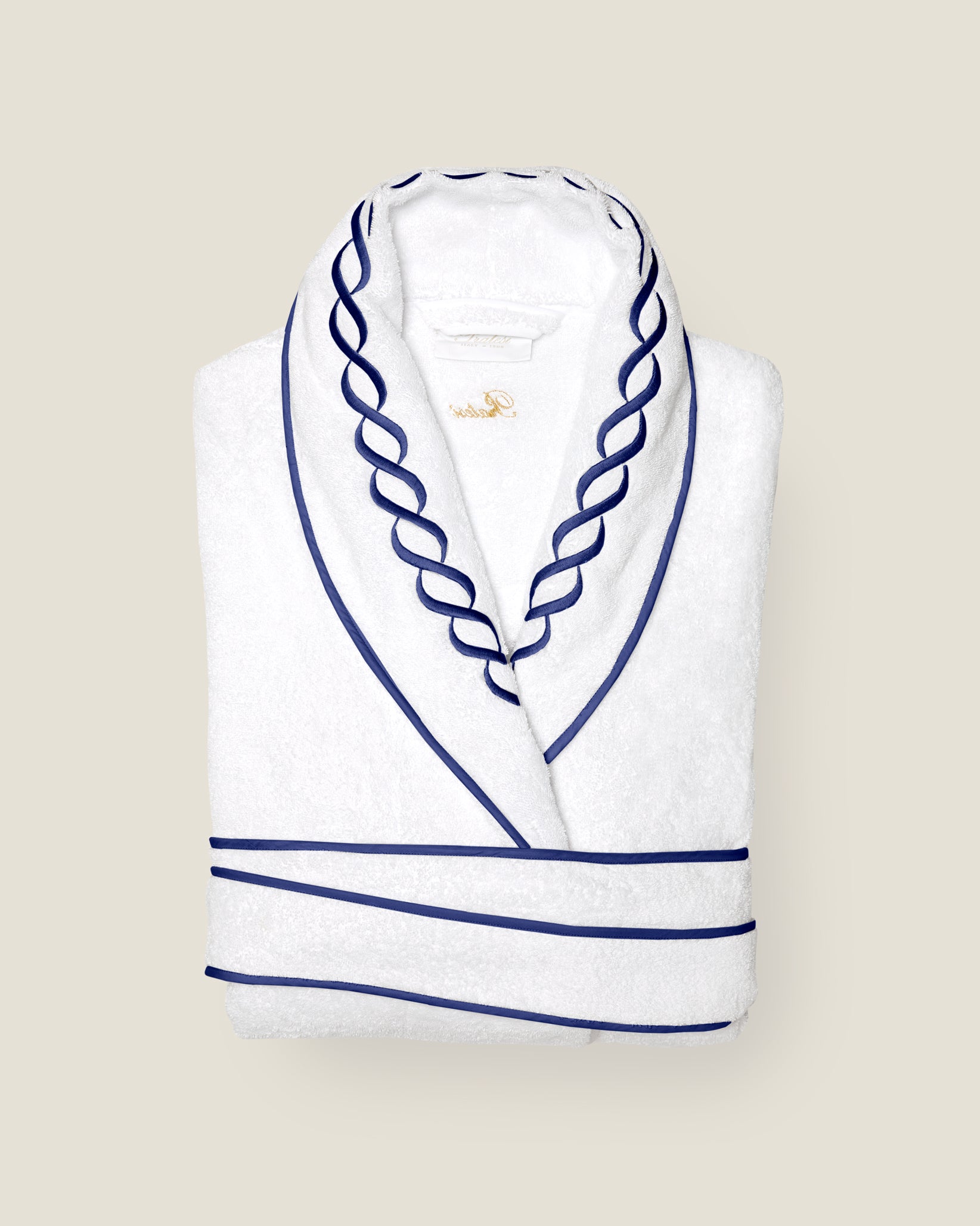 Treccia robe white/navy