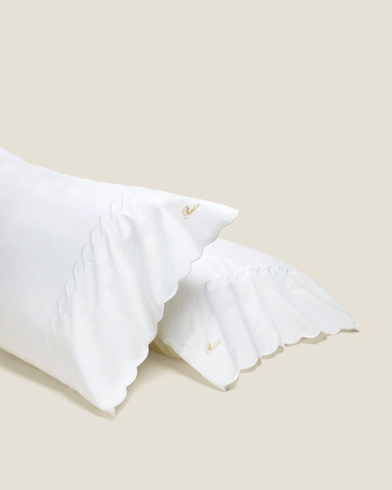 Treccia pillowcase white/white
