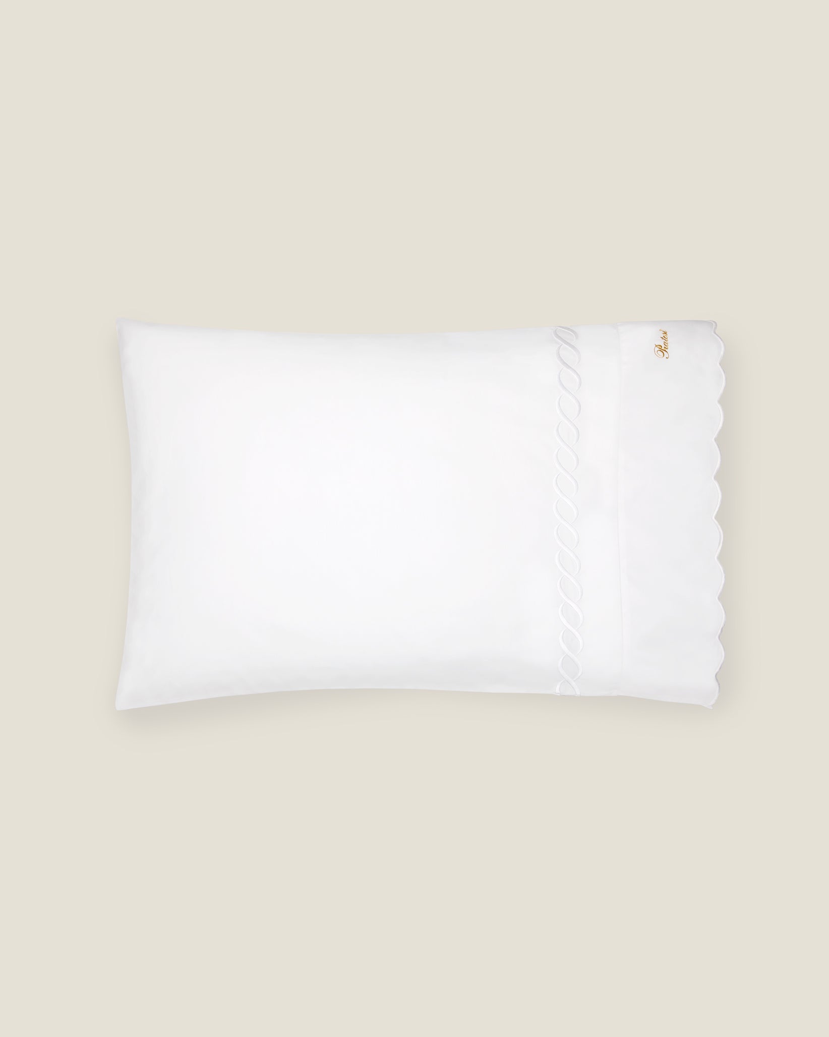 Treccia white/white pillowcase