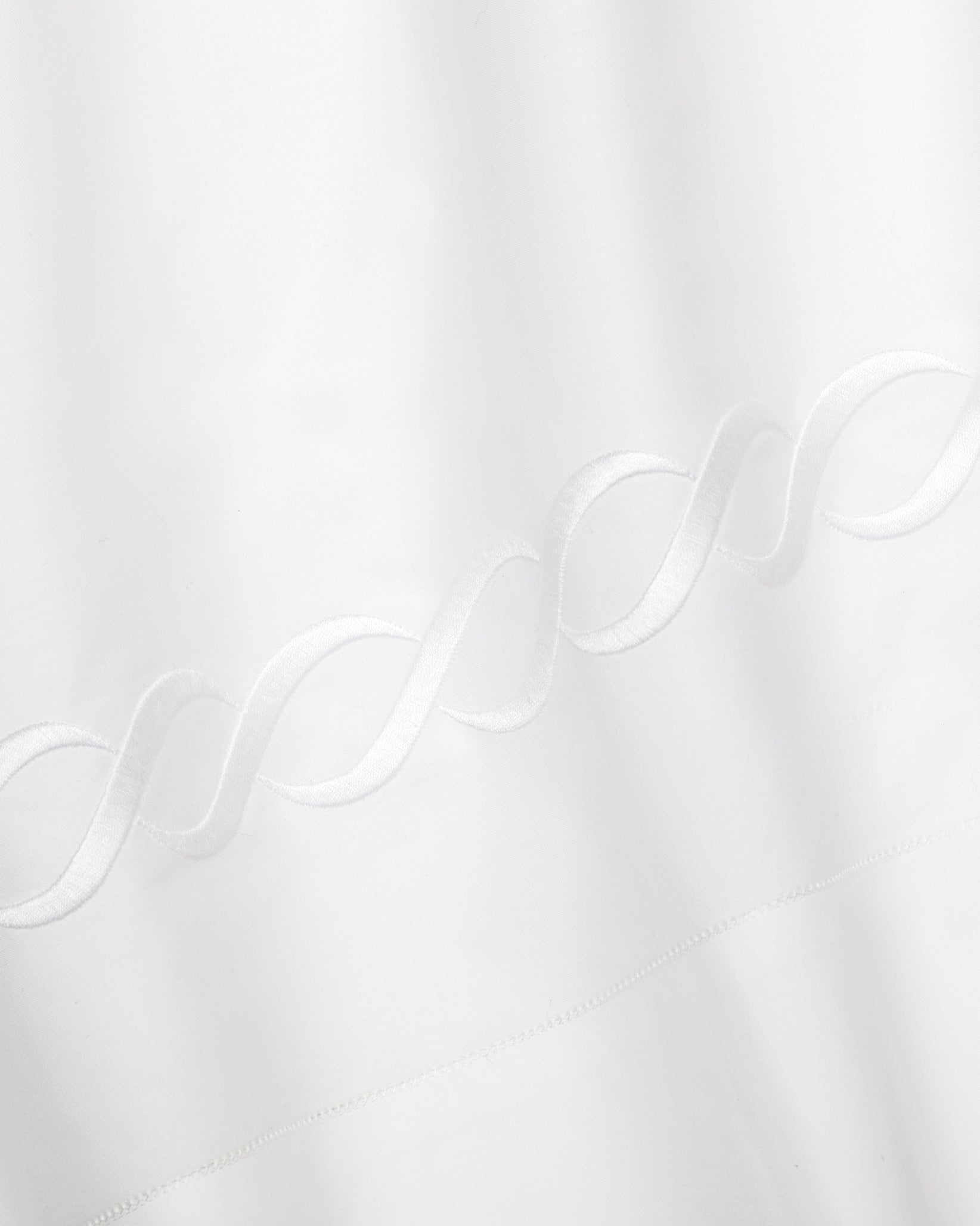 Treccia sham white/white texture