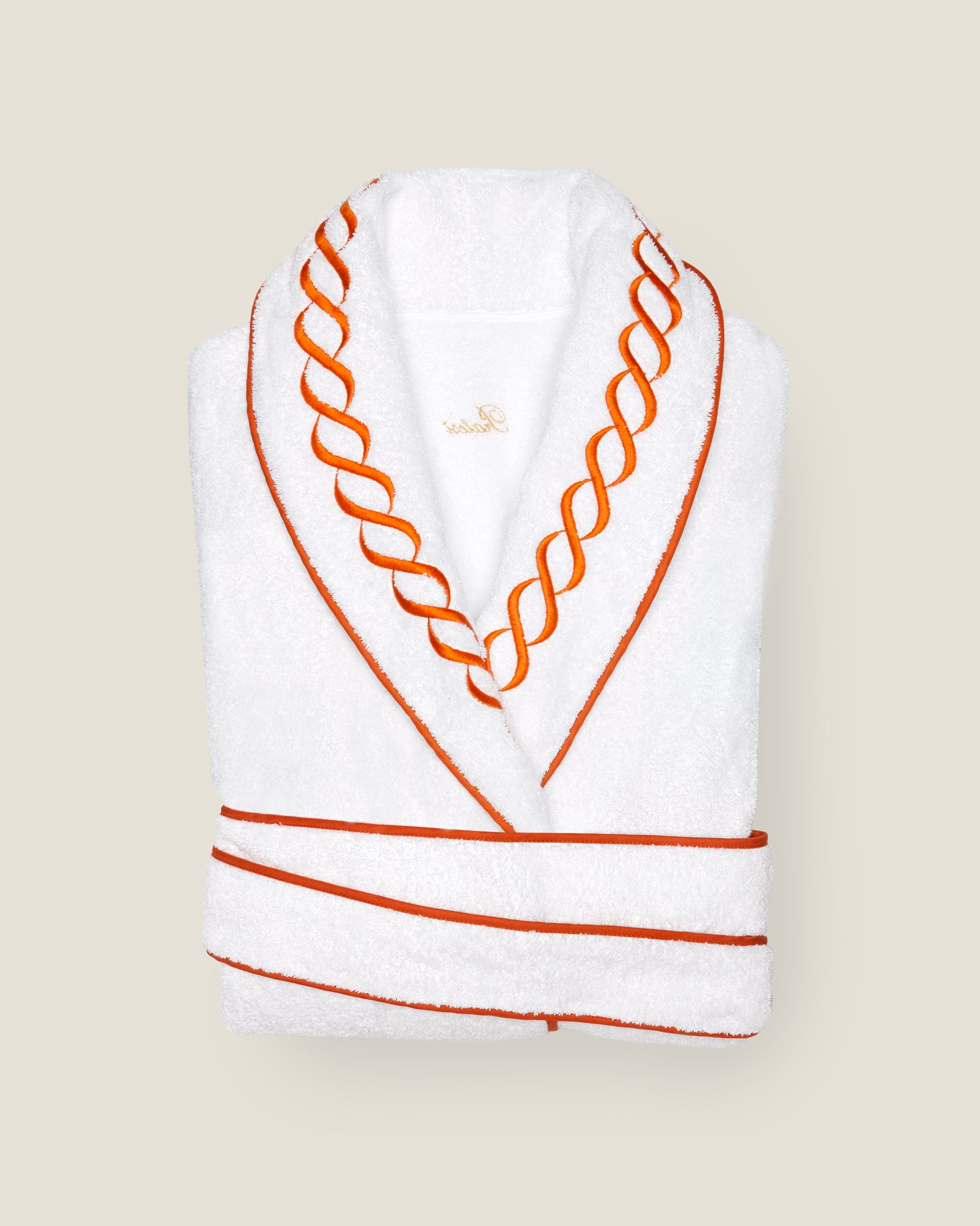 Treccia robe white/orange
