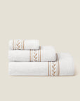 Impero White/Beige Bath Set