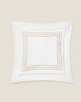 Impero euro Sham in white/beige